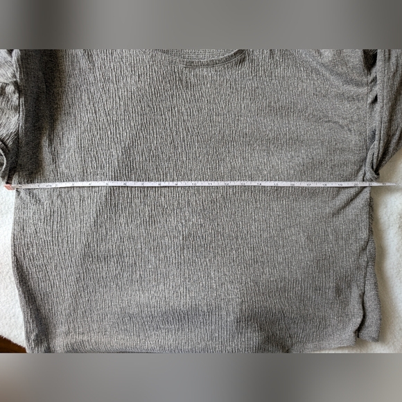 1.State Tie Waist Long Sleeve Gray Top Ruffle Detail Size XL - Picture 10 of 13